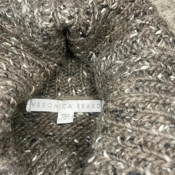 Veronica Beard Indie Sweater Womens Small Brown Knit Wool Turtleneck - Picture 11 of 16